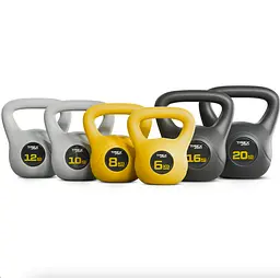 Гиря вінілова 20кг Trex Sport TX-020CKB чорний - мініатюра 3