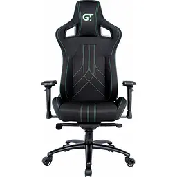 Геймерське крісло GT Racer X-8006 Fabric Black/Green [156461] - мініатюра 2