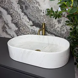 Умивальник VBI Verona накладний 60x38.5 см nature marmo glossy VBI-011331 - мініатюра 4