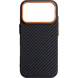 Чохол ArmorStandart LikeCarbon2 SE MagCase для Apple iPhone 17 Pro Black Orange (ARM89161) [156300] - мініатюра 1