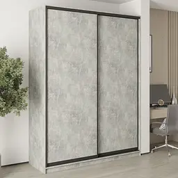 Шафа-купе дводверна MebelStar Уні BG 2ДСП 180x60x240 см Бетон (MBS-10451)