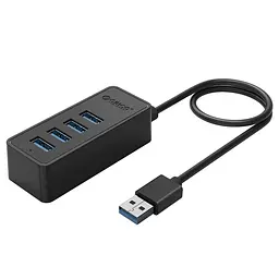 USB-Хаб Orico USB 3.0 4 port (W5P-U3-030-BK-BP) (CA912735)