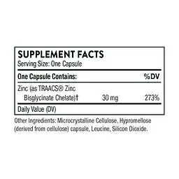 Цинк бісгліцинат Zinc Bisglycinate 30 mg - 60 caps - мініатюра 2