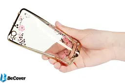 Панель BeCover Flowers Series для Meizu MX6 Gold (701307) - мініатюра 2