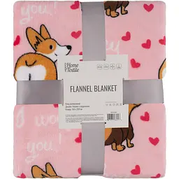 Плед Ardesto Flannel 160 x 200 см песики з сердечками (ART0123PB)