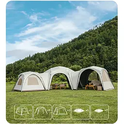 Тент для кемпінгу Naturehike CNK230WS014 4.6 м x 4,0 м бежевий - мініатюра 5