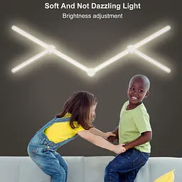 Модульный настінний світильник LED RGB 5V SAL-014B 9pcs Bluetooth USB with app White - мініатюра 5