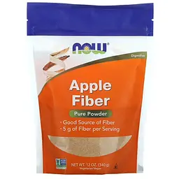 Яблучний пектин Apple Fiber Pure Powder 340 грам NOW vit0004673
