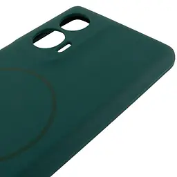 Чохол Silicone Cover Lakshmi Full Camera (AA) with Magnetic Fit для Motorola Edge 50 Fusion Зелений / Dark green - мініатюра 4