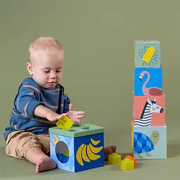 Іграшка-сортер Taf Toys Саванна Кубики Африка (12725) - мініатюра 7