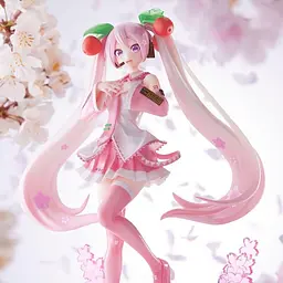 Фігурка Sega Вокалоїд Сакура Міку Vocaloid Sakura Miku 2023 20 см S V SM 2023 - мініатюра 3