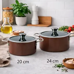 Каструля антипригарна V NATURE з кришкою 20 см 2.7 л VITRINOR - мініатюра 7