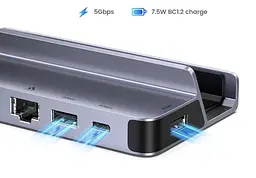 Ігрова док-станція (хаб) Ugreen CM666 Steam Deck Dock 6-в-1 4K 120Hz (UGR-15388) - мініатюра 5