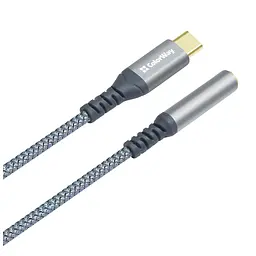 Перехідник USB-C to 3.5mm F 0.14m gray ColorWay (CW-AD-CJ) - мініатюра 5