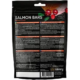 Ласощі для собак Джерки Savory Salmon Bars батончики з лососем 100 г - мініатюра 2