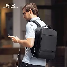 Дорожній рюкзак міський Mark Ryden 9668SJ 20л з відсіком для ноутбука до 15.6" та USB Black (17590) - мініатюра 9