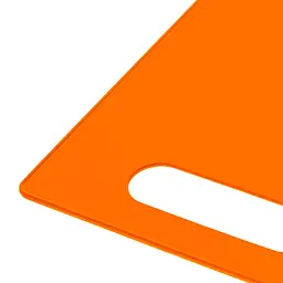 Дошка обробна пластикова для нарізки м'яса, риби, овочів та фруктів 28х18.5 см, Kitchette Помаранчевий 85966 - мініатюра 6