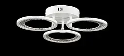 Люстра стельова LED Splendid Ray L2930/3, 3 лампи, 40 см, 3000K, білий метал, сучасний стиль з пультом та димером