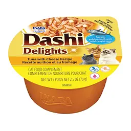 Ласощі Inaba Dashi Delights для котів тунець з сиром 70 г