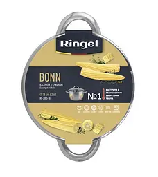 Каструля RINGEL Bonn (2.6 л) 18 см нержавіюча сталь ㅤ ㅤ - мініатюра 3