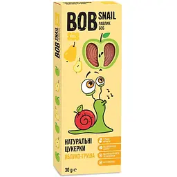 Цукерка Bob Snail Равлик Боб Яблоко-Груша 30 г (4820162520248)