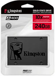 Накопичувач SSD 240GB Kingston A400 2.5" SATAIII TLC (SA400S37/240G) - мініатюра 5