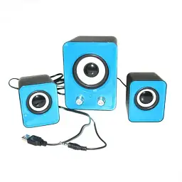 Комп'ютерні колонки RIAS FT-202 2.1 9W Blue (3_00454) - мініатюра 3