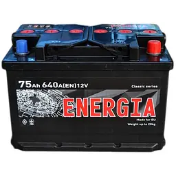 Акумулятор автомобільний ENERGIA 75Аh (000022388)