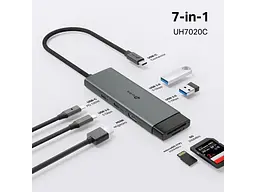 Мультипортовий адаптер TP-LINK UH7020C Grey - мініатюра 4