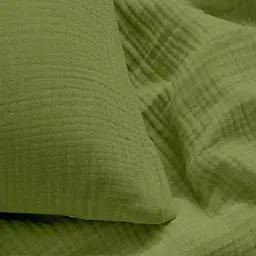 Наволочка Cosas Avocado муслінова 40х60 см оливкова (020Muslin_Avocado_40x60) - мініатюра 2
