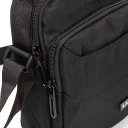 Сумка через плече Lanpad чоловіча Чорна (LAN3730 black) - мініатюра 4