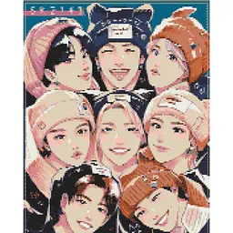 Алмазна мозаїка K-pop Stray Kids OD31890 40х50 см