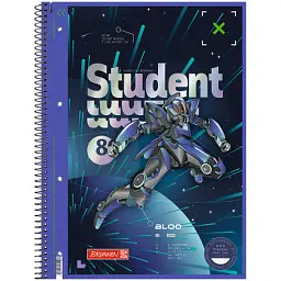 Книга записна Brunnen Коледж-блок А4 Premium Robot Heroes, лінія, 80 аркушів (10-679 27 421)