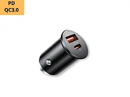 Автомобільний зарядний пристрій XPRO CC43 PD45W+QC3.0 чорний (37479-01) - мініатюра 2