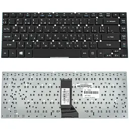 Клавіатура для ноутбука ACER (AS: 3830, 4830, TM: 3830, 4755, 4830) ukr, black, без фрейма (Win 7)