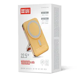 Повербанк Powerbank ColorWay PB-100LPA2Y-WPDD 10000mAh 15W MagSafe Watch (USB-C PD 22.5W) Orange - мініатюра 13