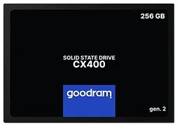 Твердотільний накопичувач SSD 256Gb, CX400 (Gen.2), SATA3, 2.5", 3D TLC, 550/480 МБ/с Goodram teh0019818