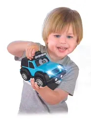 Автомодель Bb Junior Jeep Wrangler зі світловими та звуковими ефектами блакитний (16-81202) - мініатюра 6