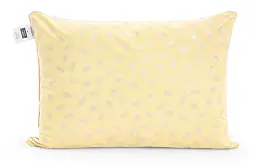 Подушка пухова MirSon Karmen №1802 Bio-Beige пружна пух 90% 40х60 см біло-бежева (2200003011685) - мініатюра 2