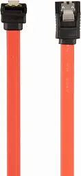 Кабель Cablexpert SATA III 0.1m із засувкою та кутовим роз'ємом (CC-SATAM-DATA90-0.1M) - мініатюра 2