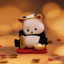 Колекційна фігурка-сюрприз Pop Top Panda Roll Мяу панди 52Toys 22CB437GG13 - мініатюра 2