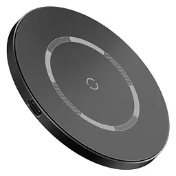 Бездротовий зарядний пристрій Baseus Simple Magnetic Чорний (WXJK-E01) - мініатюра 2