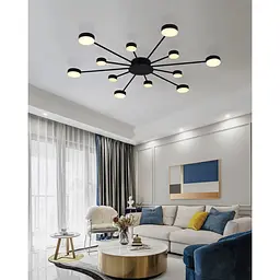 Світильник стельовий Miorro LED Foresta з пультом ДУ 76W 2700-6000К чорний (51-313-004) - мініатюра 6