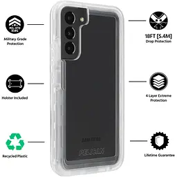 Протиударний чохол із кліпсою Pelican Voyager для Samsung Galaxy S23 (6.1") Clear аналог OtterBox Defender - мініатюра 9