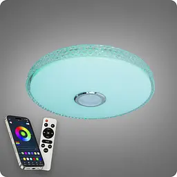 Люстра світлодіодна 517 Dlight RGB з пультом і колонкою 80Вт Білий (02163) - мініатюра 5