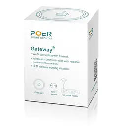 Wifi термостат для газового або електричного котла Poer PTC10-WIFI з керуванням через інтернет (100148) - мініатюра 4