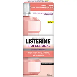 Ополіскувач для ротової порожнини Listerine Професійний Захист ясен+ 500 мл - мініатюра 3