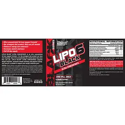 Жироспалювач Nutrex Research Lipo-6 Black UC Extreme Potency 60 капсул - мініатюра 2