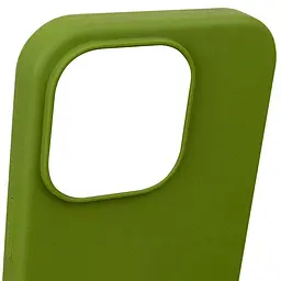 Чохол Epik Silicone Case Full Protective (AA) NO LOGO для Apple iPhone 15 Pro (6.1) Зелений / Dark Olive - мініатюра 4
