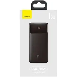 Зовнішній акумулятор Baseus PowerBank Bipow Overseas 15W 10000mAh Black (PPBD050001) - мініатюра 8